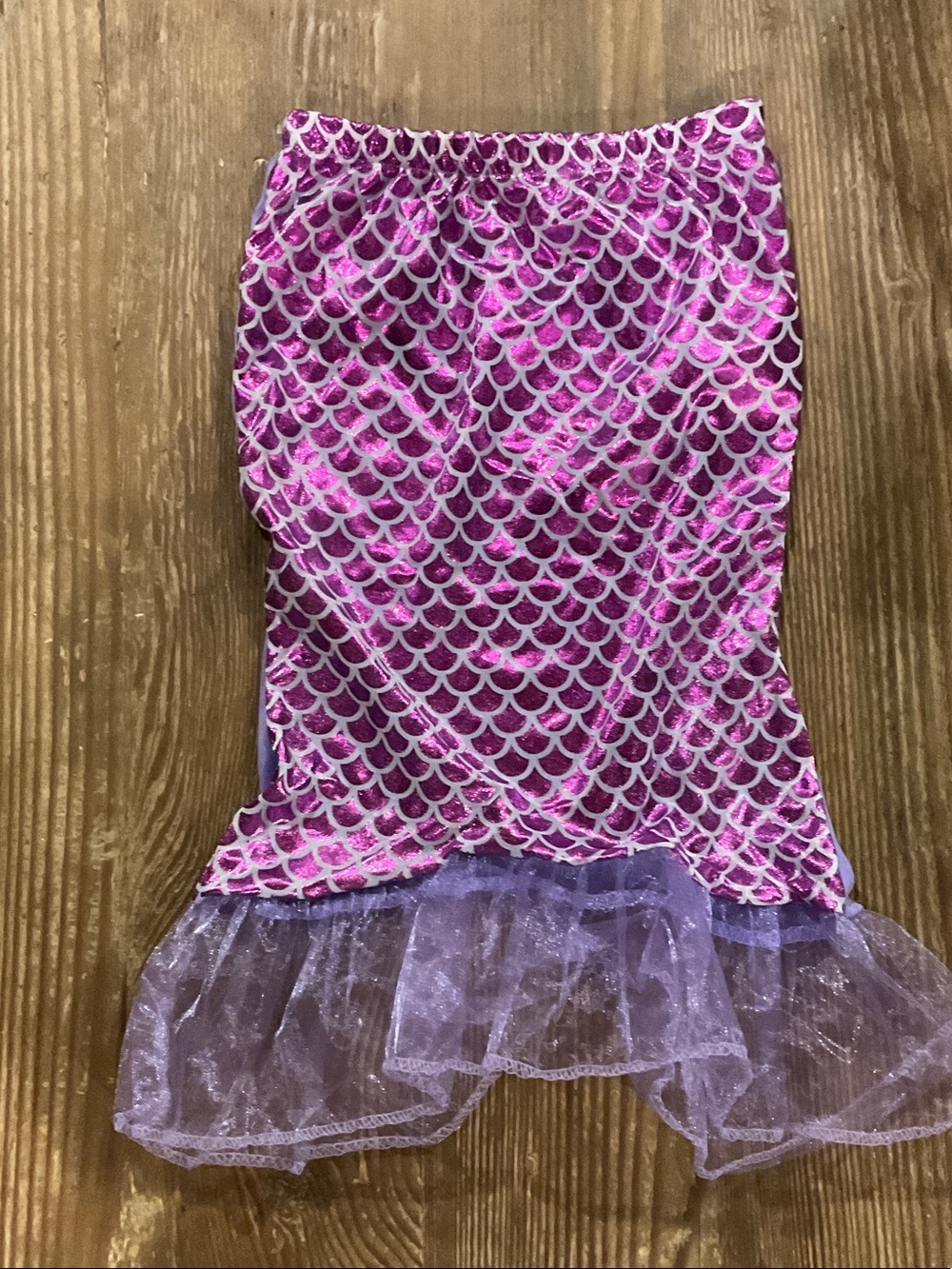 Girls Pink & Purple Mermaid-Scale Skirt one size fits most